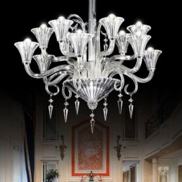 European Crystal Chandelier Decoration Ceiling Light With 12 Lights