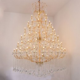 Luxury Crystal Chandelier Decoration Ceiling Light With 96 Lights