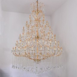 Luxury Crystal Chandelier Decoration Ceiling Light With 96 Lights