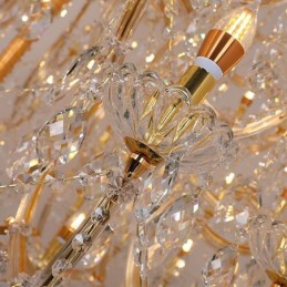 Luxury Crystal Chandelier Decoration Ceiling Light With 96 Lights