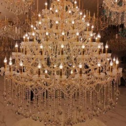 Luxury Crystal Chandelier Decoration Ceiling Light With 96 Lights