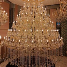 Luxury Crystal Chandelier Decoration Ceiling Light With 96 Lights