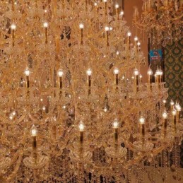 Luxury Crystal Chandelier Decoration Ceiling Light With 96 Lights