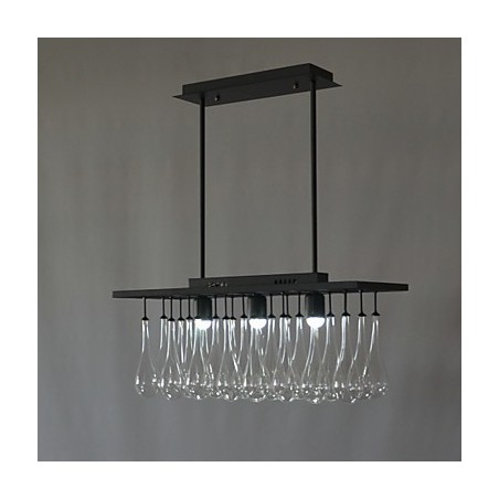 Modern Contemporary Crystal Painting Metal Chandelier
