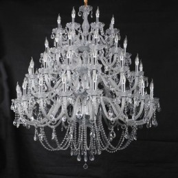 European Crystal Chandelier Ceiling Light With 53 Lights