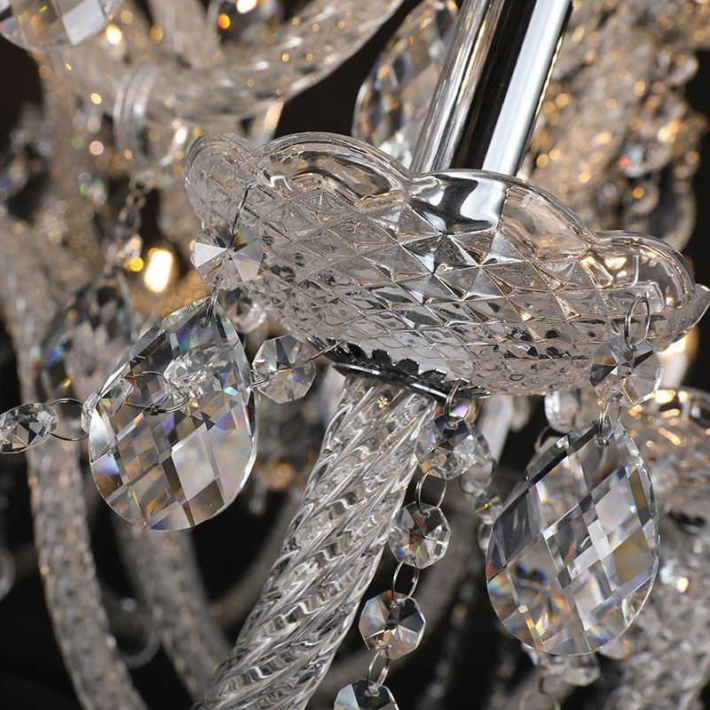 European Crystal Chandelier Ceiling Light With 53 Lights