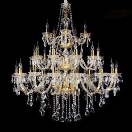 Luxury Crystal Chandelier Decoration Ceiling Light With 32 Lights