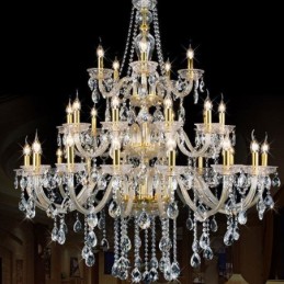 Luxury Crystal Chandelier Decoration Ceiling Light With 32 Lights