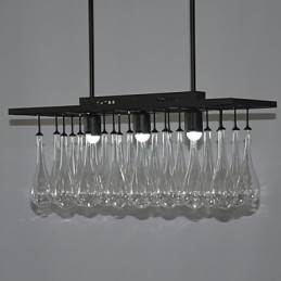 Modern Contemporary Crystal Painting Metal Chandelier