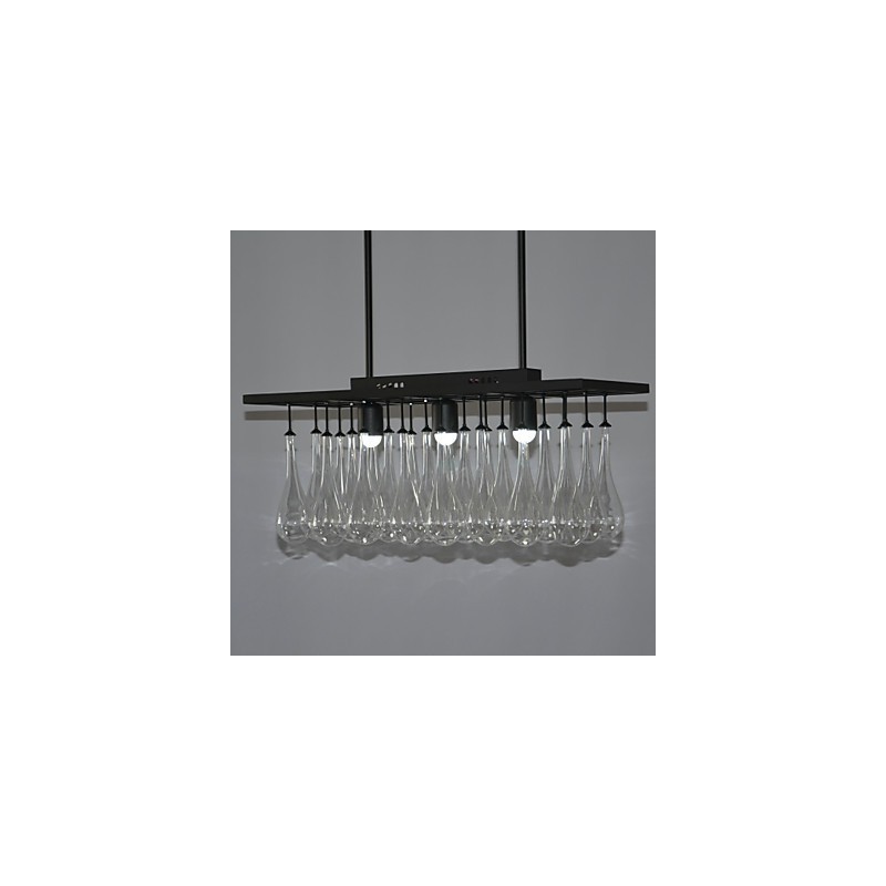 Modern Contemporary Crystal Painting Metal Chandelier