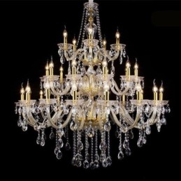 Luxury Crystal Chandelier Decoration Ceiling Light With 32 Lights