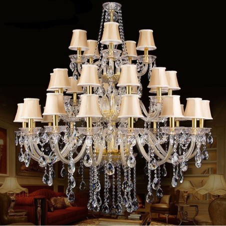 European Crystal Chandelier With 32 Lights Ceiling Light