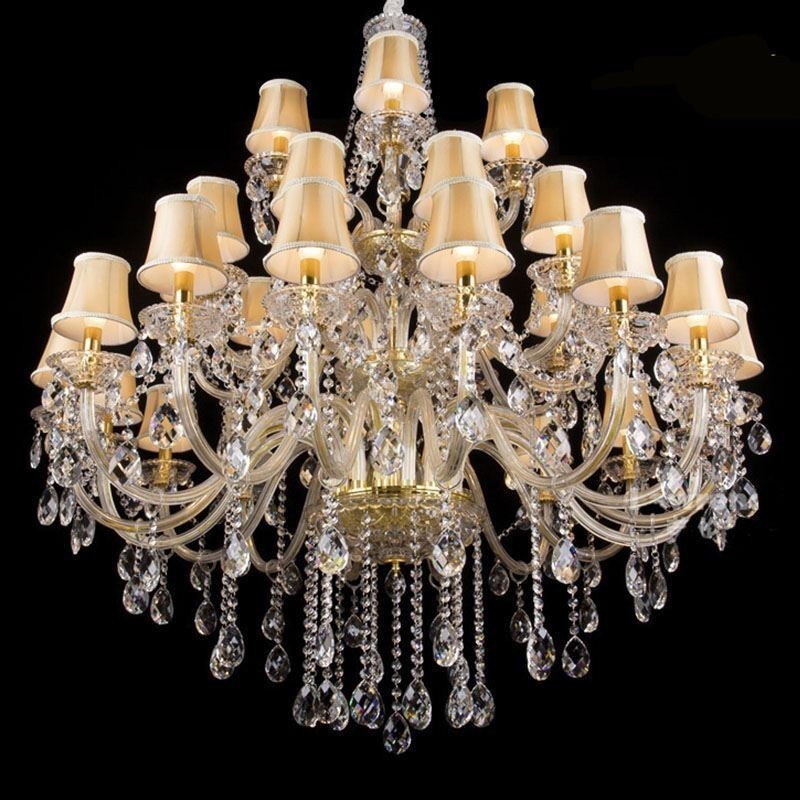 European Crystal Chandelier With 32 Lights Ceiling Light