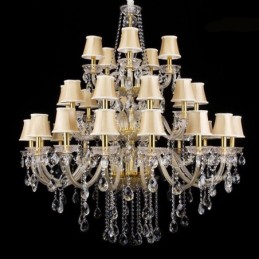 European Crystal Chandelier With 32 Lights Ceiling Light