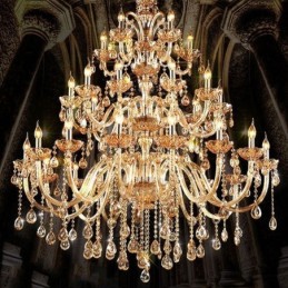 European Crystal Chandelier Luxury Ceiling Light With 30 Lights