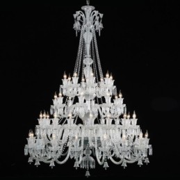 European Crystal Chandelier Ceiling Light With 48 Lights