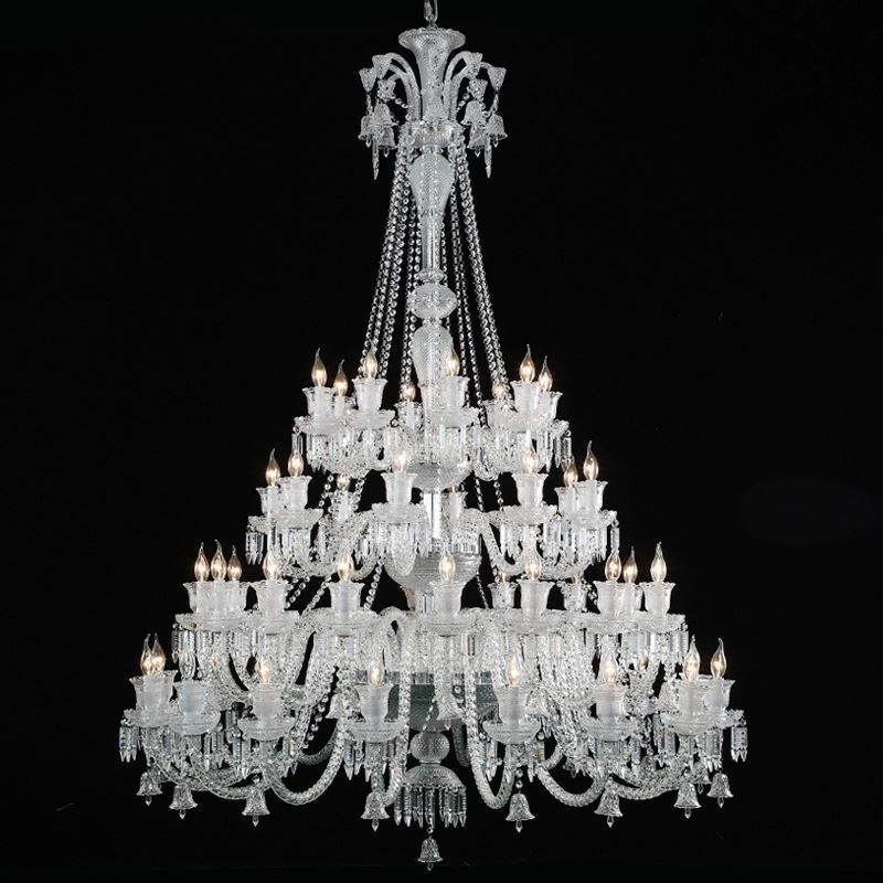 European Crystal Chandelier Ceiling Light With 48 Lights