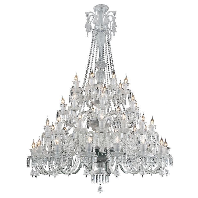 European Crystal Chandelier Ceiling Light With 48 Lights
