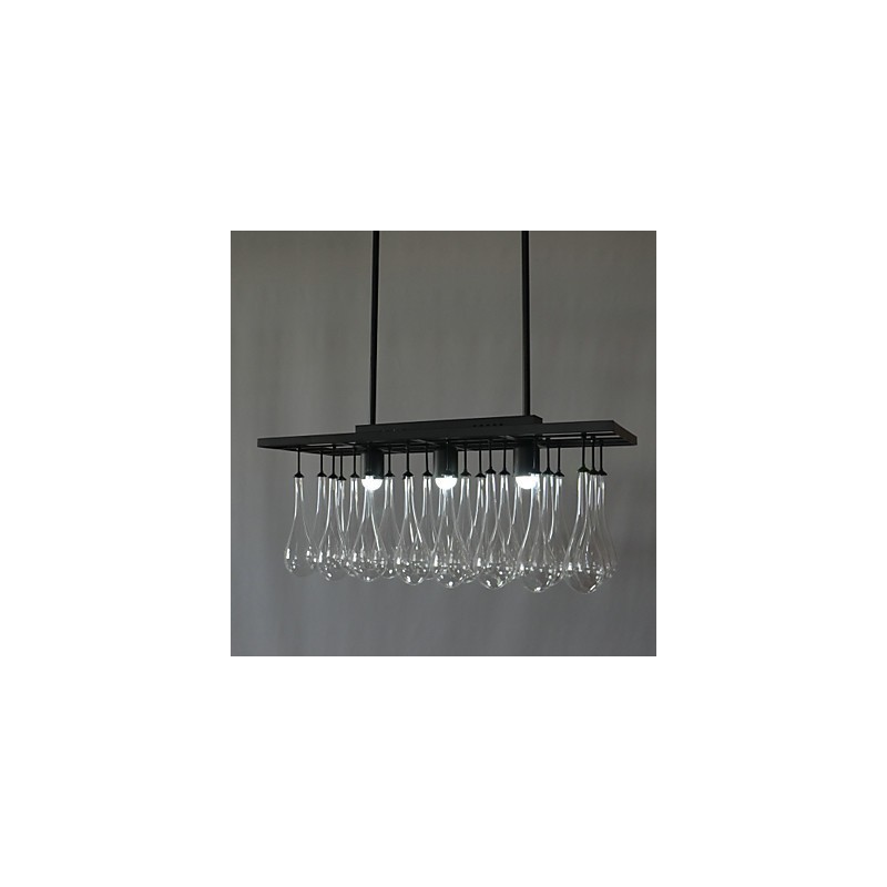 Modern Contemporary Crystal Painting Metal Chandelier