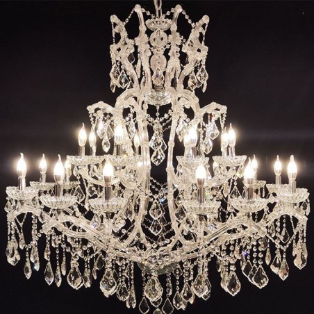 European Crystal Chandelier Decoration Ceiling Light With 24 Lights