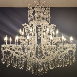 European Crystal Chandelier Decoration Ceiling Light With 24 Lights