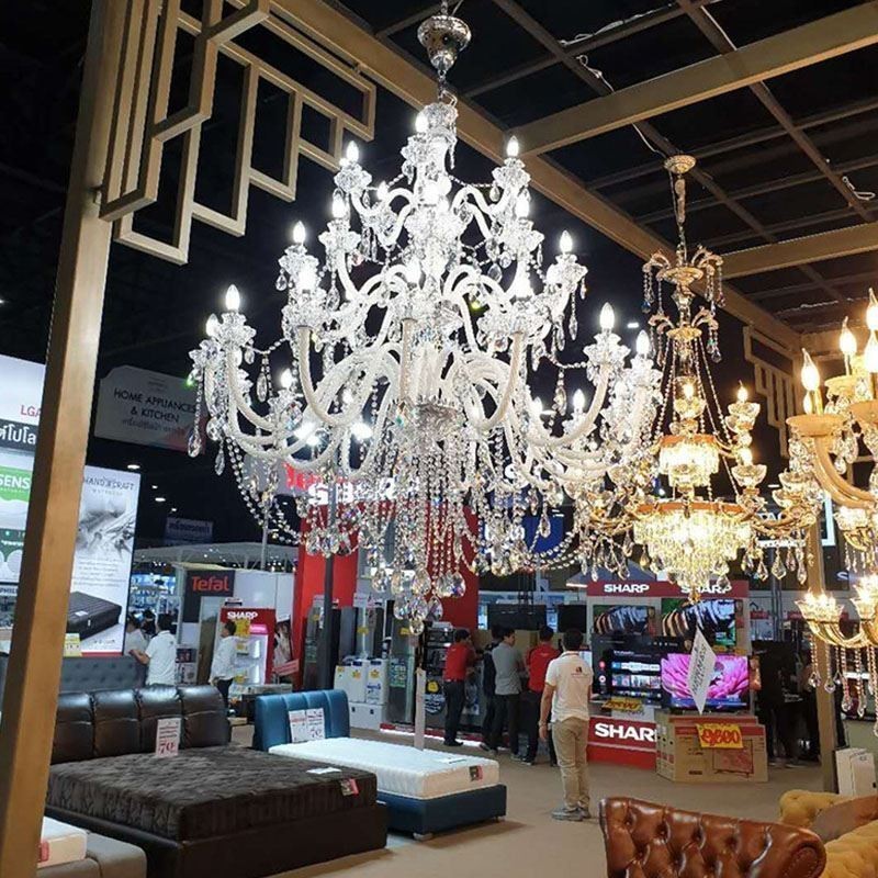 European Crystal Chandelier With 32 Lights Luxury Decoration Ceiling Light