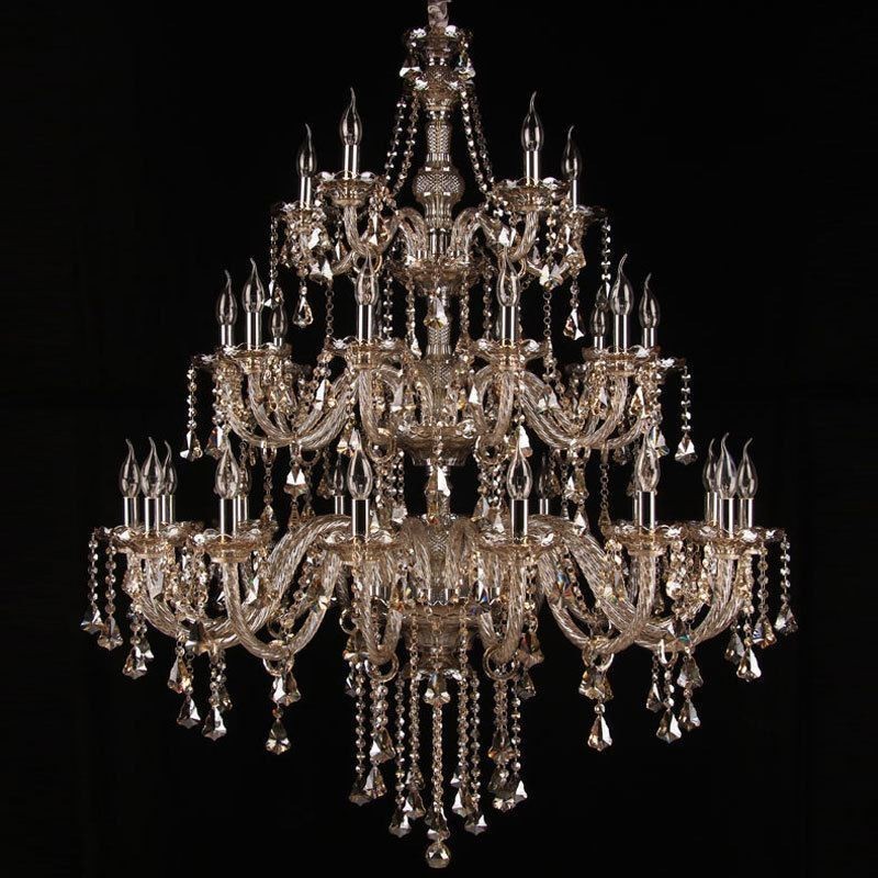 European Crystal Chandelier With 30 Lights Decoration Ceiling Light