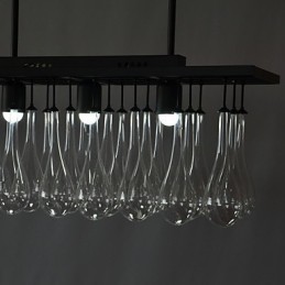 Modern Contemporary Crystal Painting Metal Chandelier