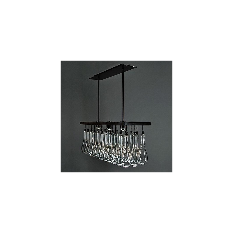 Modern Contemporary Crystal Painting Metal Chandelier