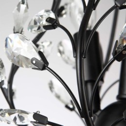 Black Retro Chandelier Crystal Ceiling Light