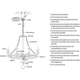 Vintage Crystal Pendant Lighting Black Iron Candle Chandelier