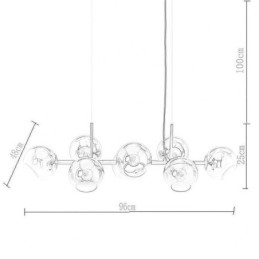 Contemporary Magic Bean Pendant Lamp Simple 8 Lights