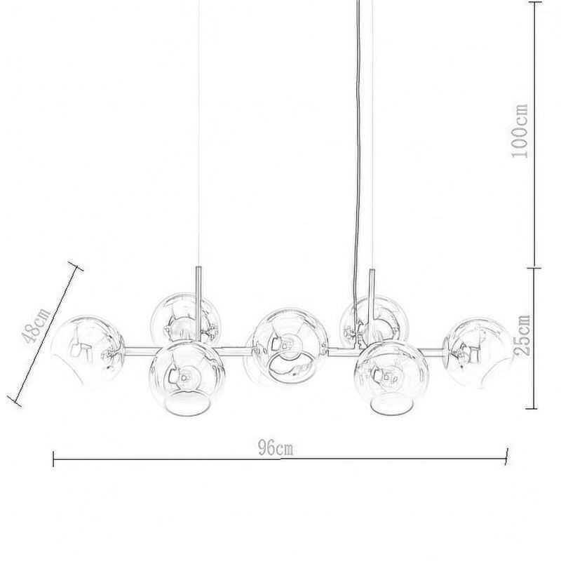 Contemporary Magic Bean Pendant Lamp Simple 8 Lights