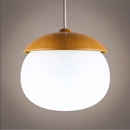 Modern Contemporary Mini Style Wood Bamboo Chandelier