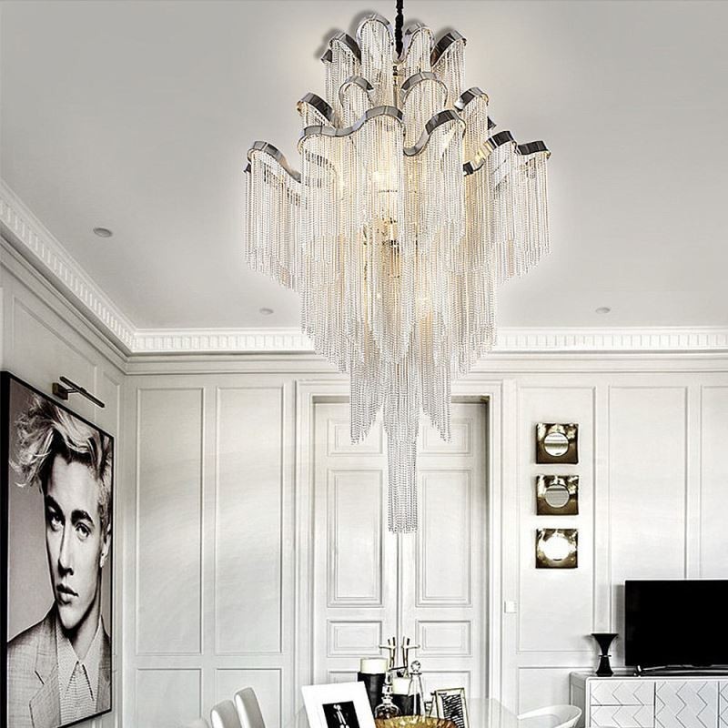 Modern Elegant Tassel Pendant Light