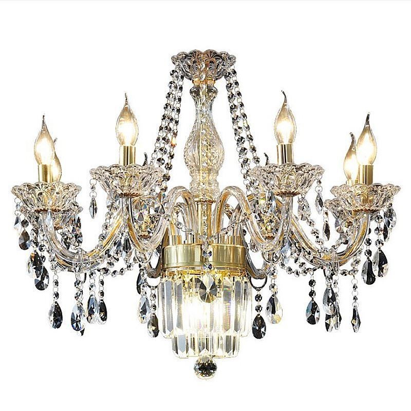 Large Crystal Chandelier European Classic Pendant Light