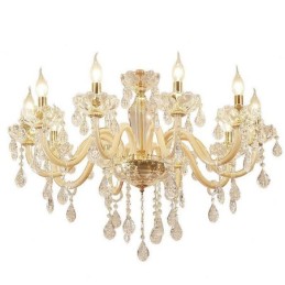 Elegant Crystal Chandelier European Style Glass Pendant Light