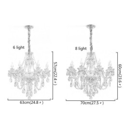 Crystal Chandelier Cognac Ceiling Light Luxury European