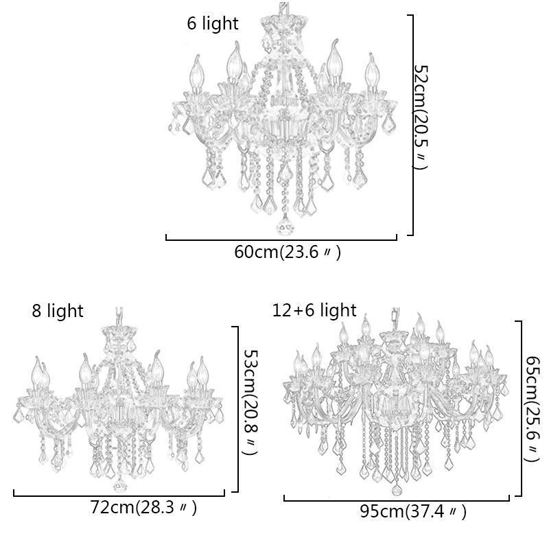 Elegant Purple Crystal Ceiling Light European Chandelier