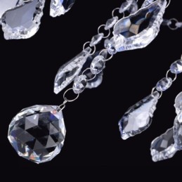 Elegant Purple Crystal Ceiling Light European Chandelier