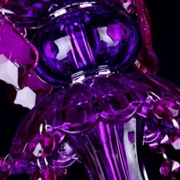 Elegant Purple Crystal Ceiling Light European Chandelier
