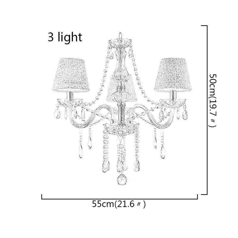 Classic European Crystal Chandelier Cognac Pendant Light