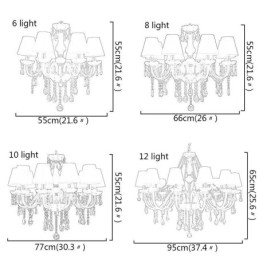 European Crystal Chandelier Unique White Jade Pendant Light
