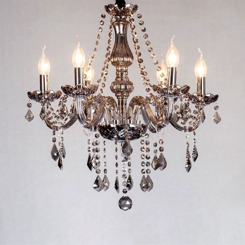 Elegant Crystal Chandelier European Style Glass Pendant Light