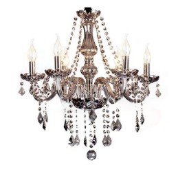 Elegant Crystal Chandelier European Style Glass Pendant Light