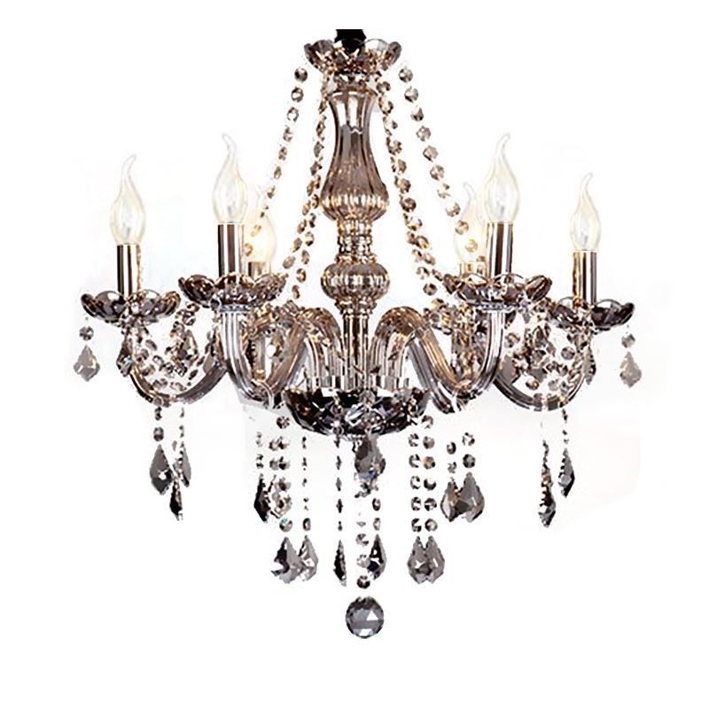 Elegant Crystal Chandelier European Style Glass Pendant Light
