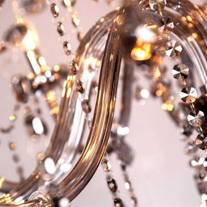 Elegant Crystal Chandelier European Style Glass Pendant Light