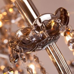 Large European Crystal Chandelier Elegant Pendant Light