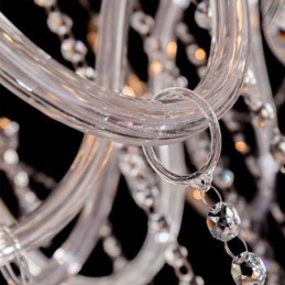 European Crystal Chandelier Transparent Pendant Light