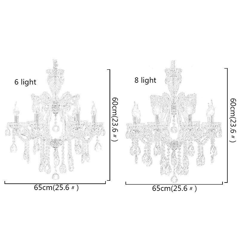 Elegant Crystal Chandelier European Pendant Light